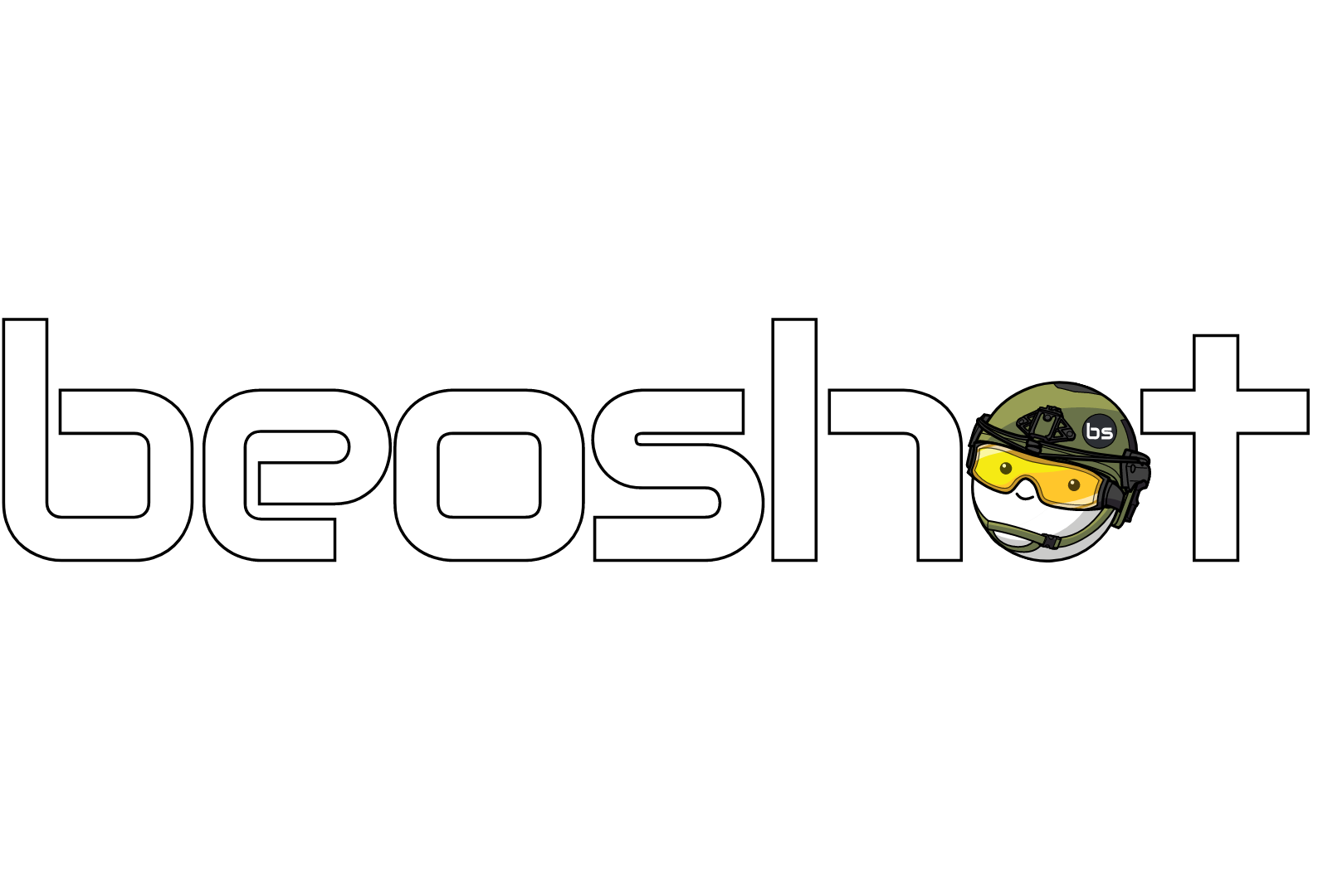 Beoshot Airsoft Logo sa tekstom